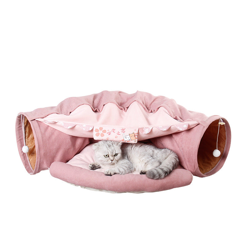 Interactive Cat Tunnel Toy – Hide, Chase & Exercise