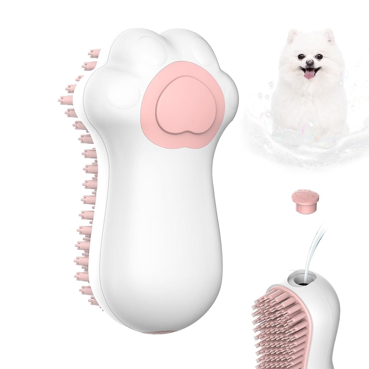 Soft Silicone Pet Brush – Bath Time Made Easy