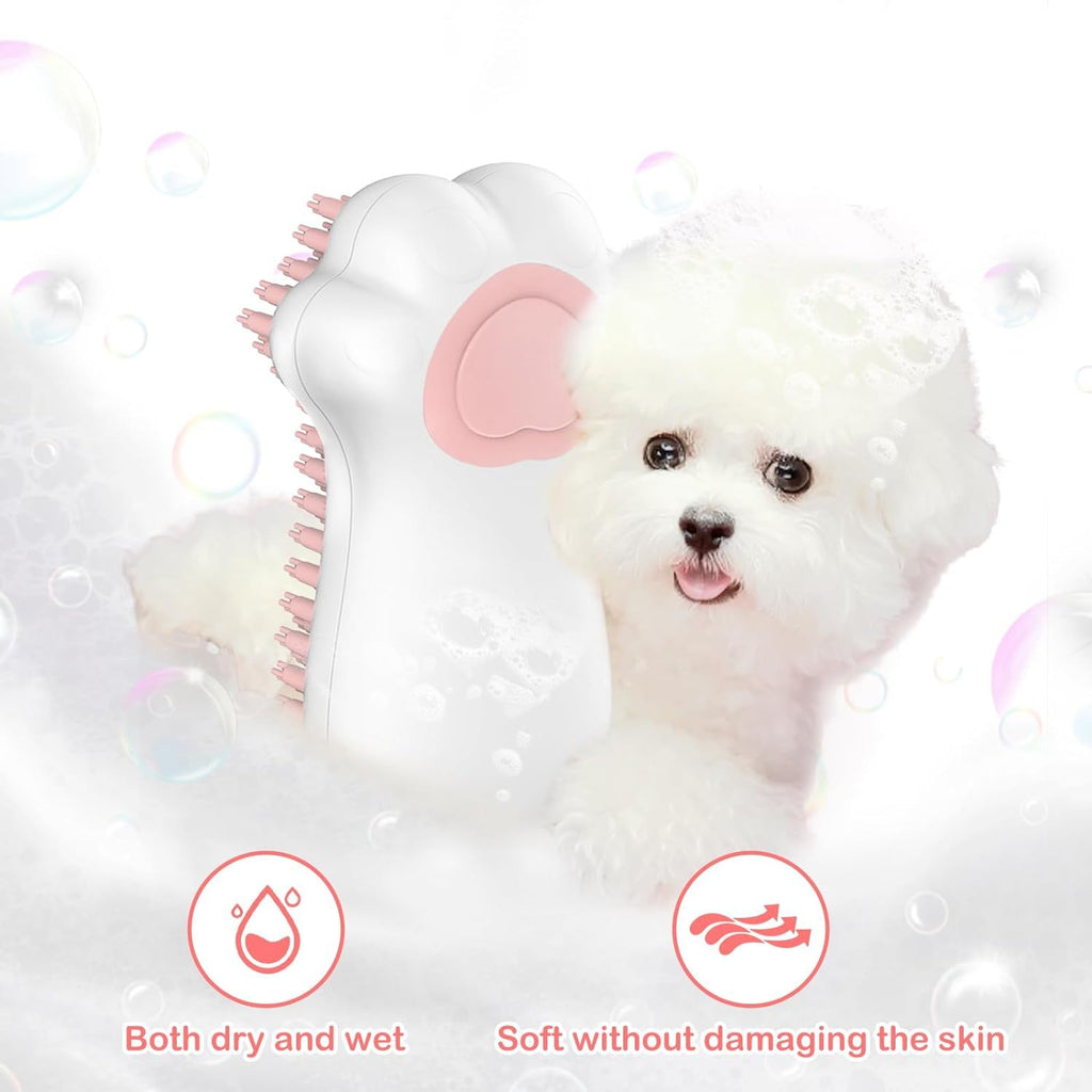 Soft Silicone Pet Brush – Bath Time Made Easy