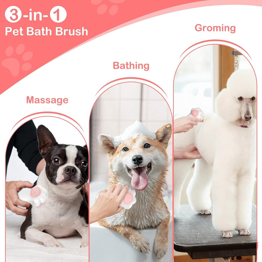 Soft Silicone Pet Brush – Bath Time Made Easy