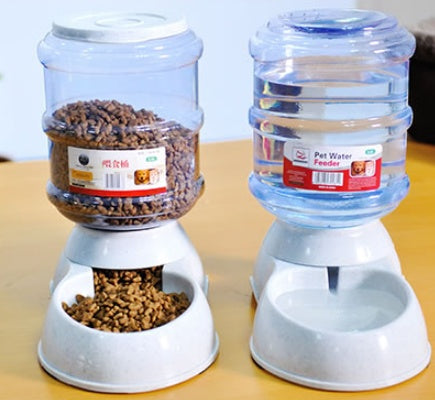Large Capacity Food & Water Dispenser for Cats & Dogs