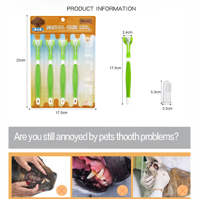 Silicone Dog Toothbrush – Gentle Cleaning for Healthy Smiles
