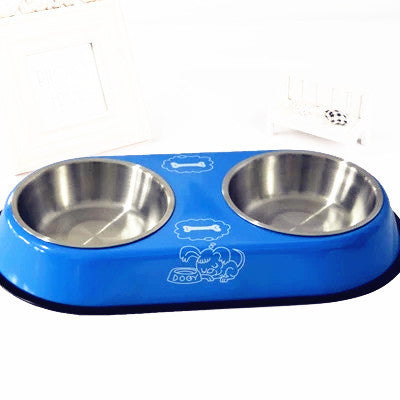 Non-Slip Double Pet Bowl – Healthy Meals for Happy Dogs