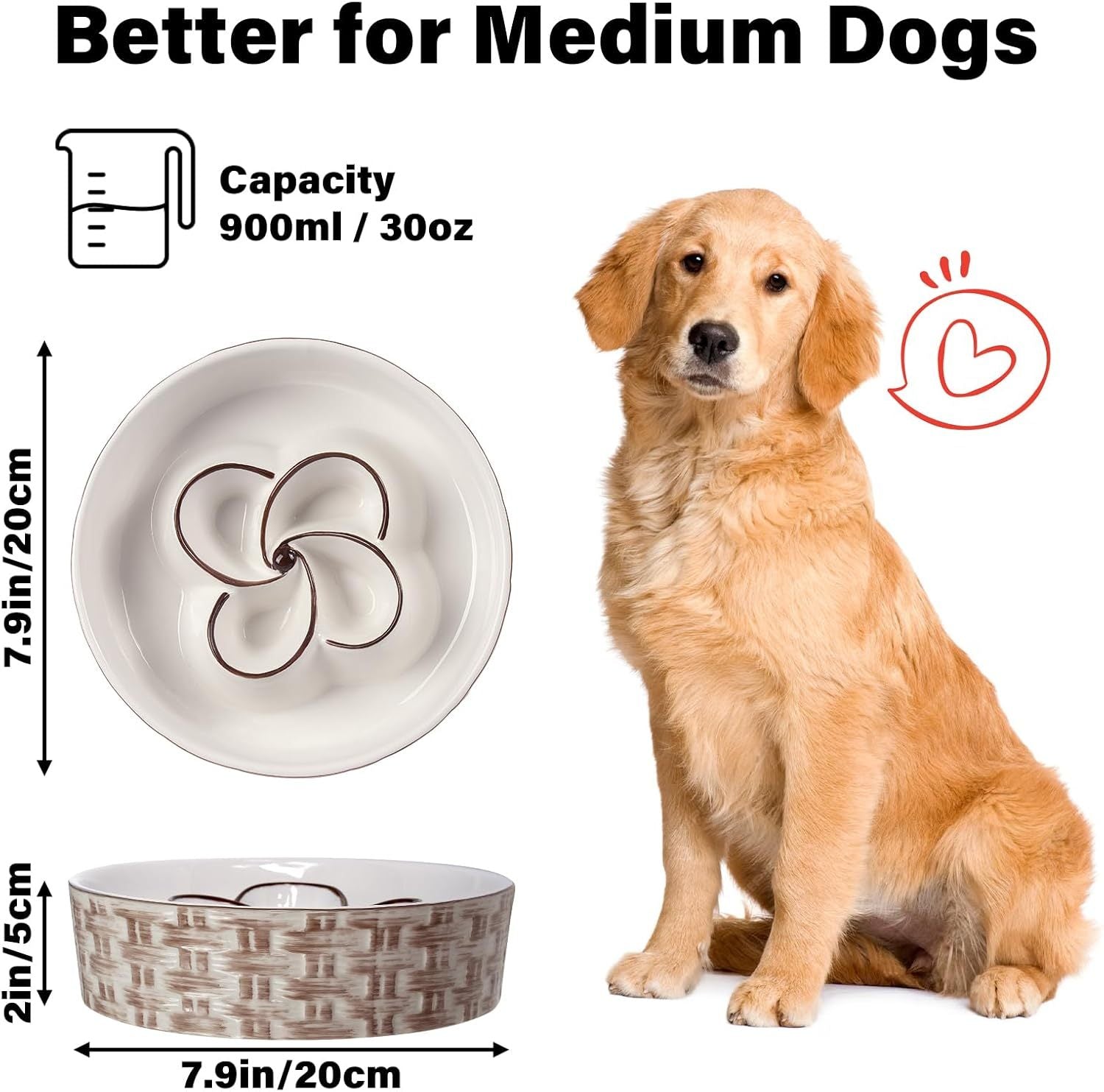 Non-Slip Slow Feeder – Prevents Choking, Promotes Calm Meals