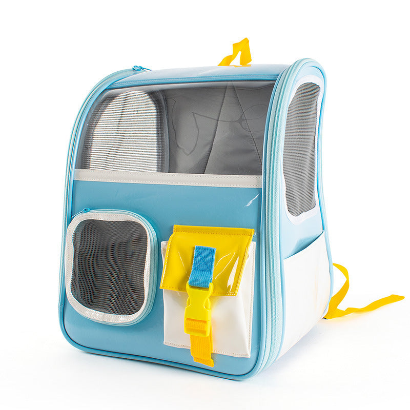 Transparent Pet Travel Backpack – Safe, Stylish & Breathable