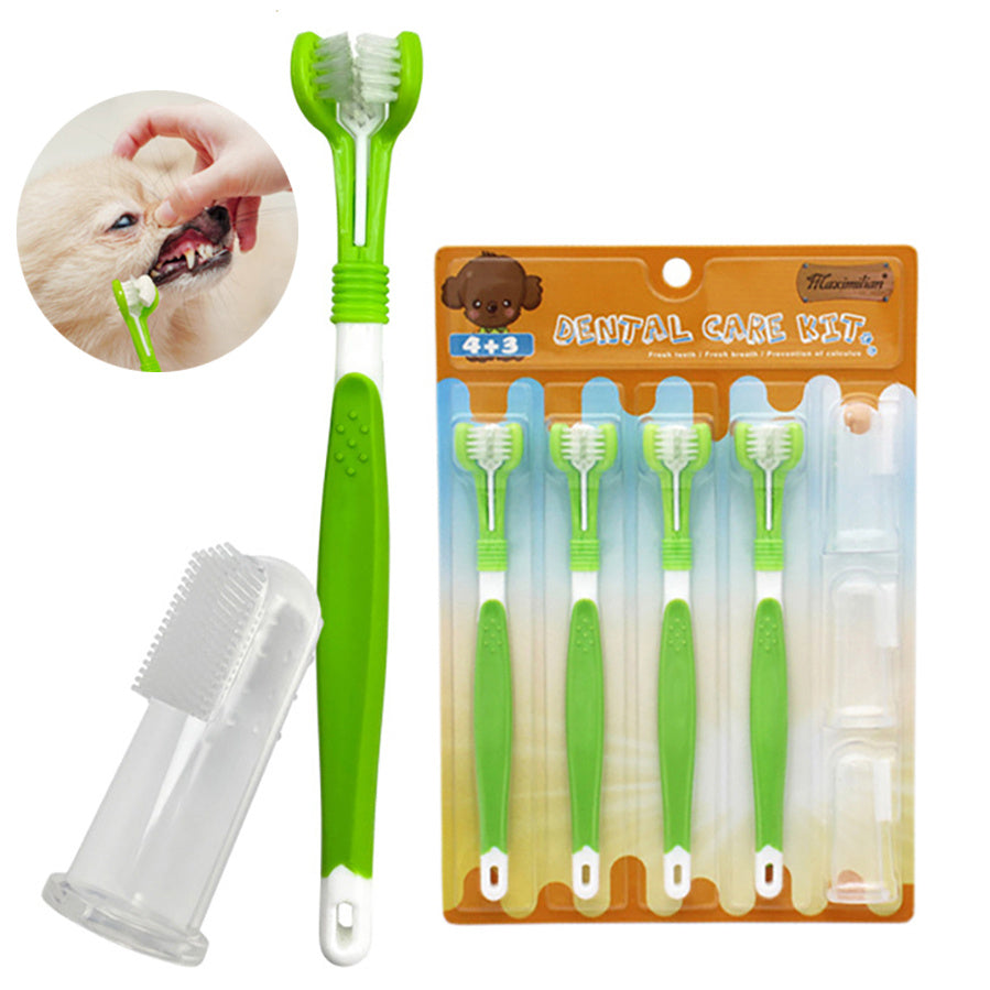 Silicone Dog Toothbrush – Gentle Cleaning for Healthy Smiles